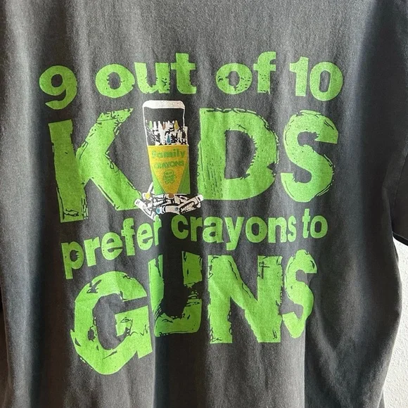 トップス 90s PEARL JAM 1992 choices kids guns 90s PEARL JAM パールジャム 『'92 CHOICES KIDS GUNS』 Tシャツ 【XL